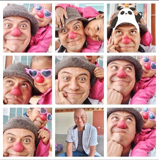 Eric como payaso
